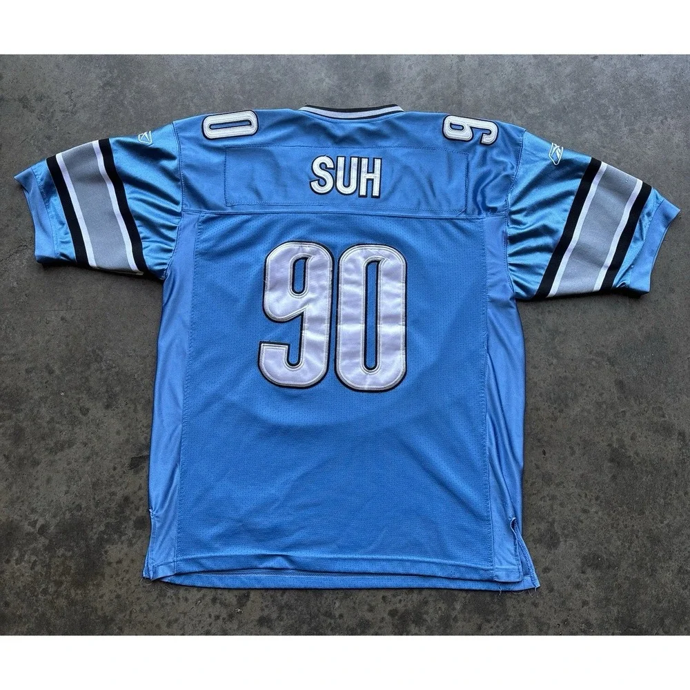 Vintage Detroit Lions Ndamukong Suh #90 NFL Jersey Reebok Size 50 Stitched